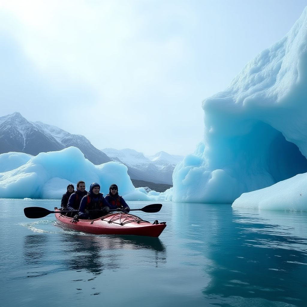 Navegación entre icebergs